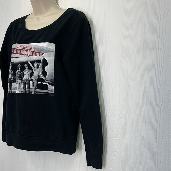 Led Zeppelin - Led Zeppelin Plane Tour Graphic Long Sleeve Sweatshirt Small - Picture 5 of 8